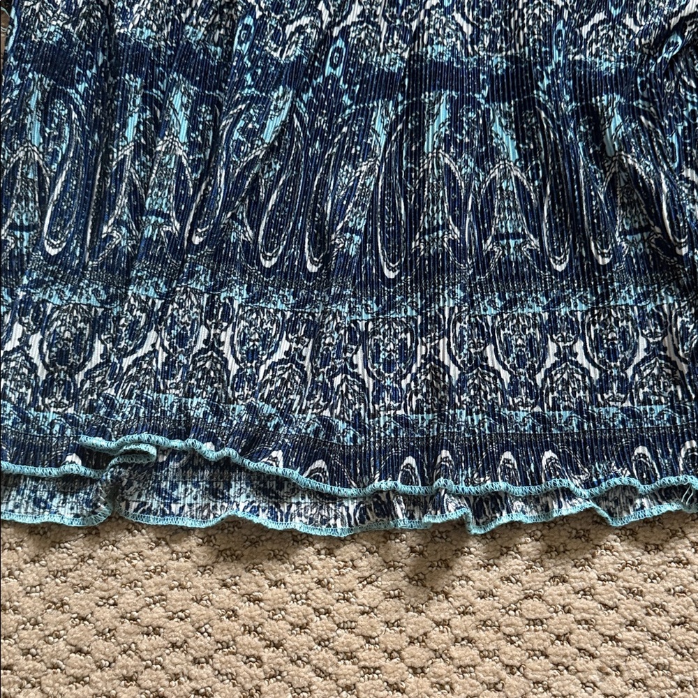 ‼️ Blue Patterned Off-Shoulder Top ‼️ - Picture 4 of 4